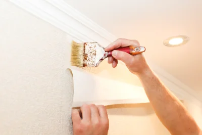 Pose de papier peint à Mauves-sur-Huisne — revêtements muraux et toiles de verre